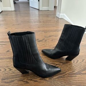 Sam Edelman Black Mandey Heeled Boots